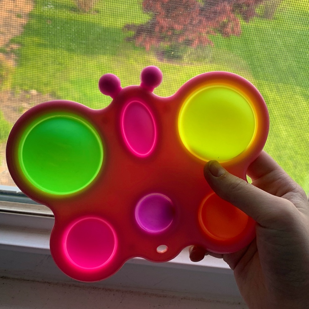 Selling rainbow butterfly dimple